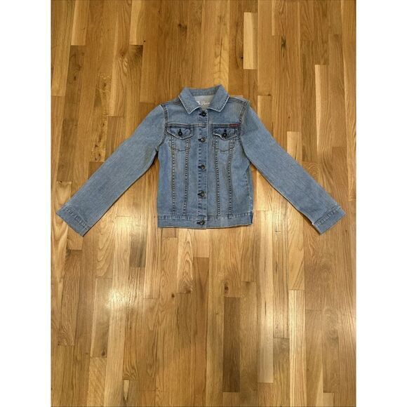 Guess‎ Premium Denim Jean Button Up Jacket Girl Teens Size XL 15-16 - Picture 1 of 5